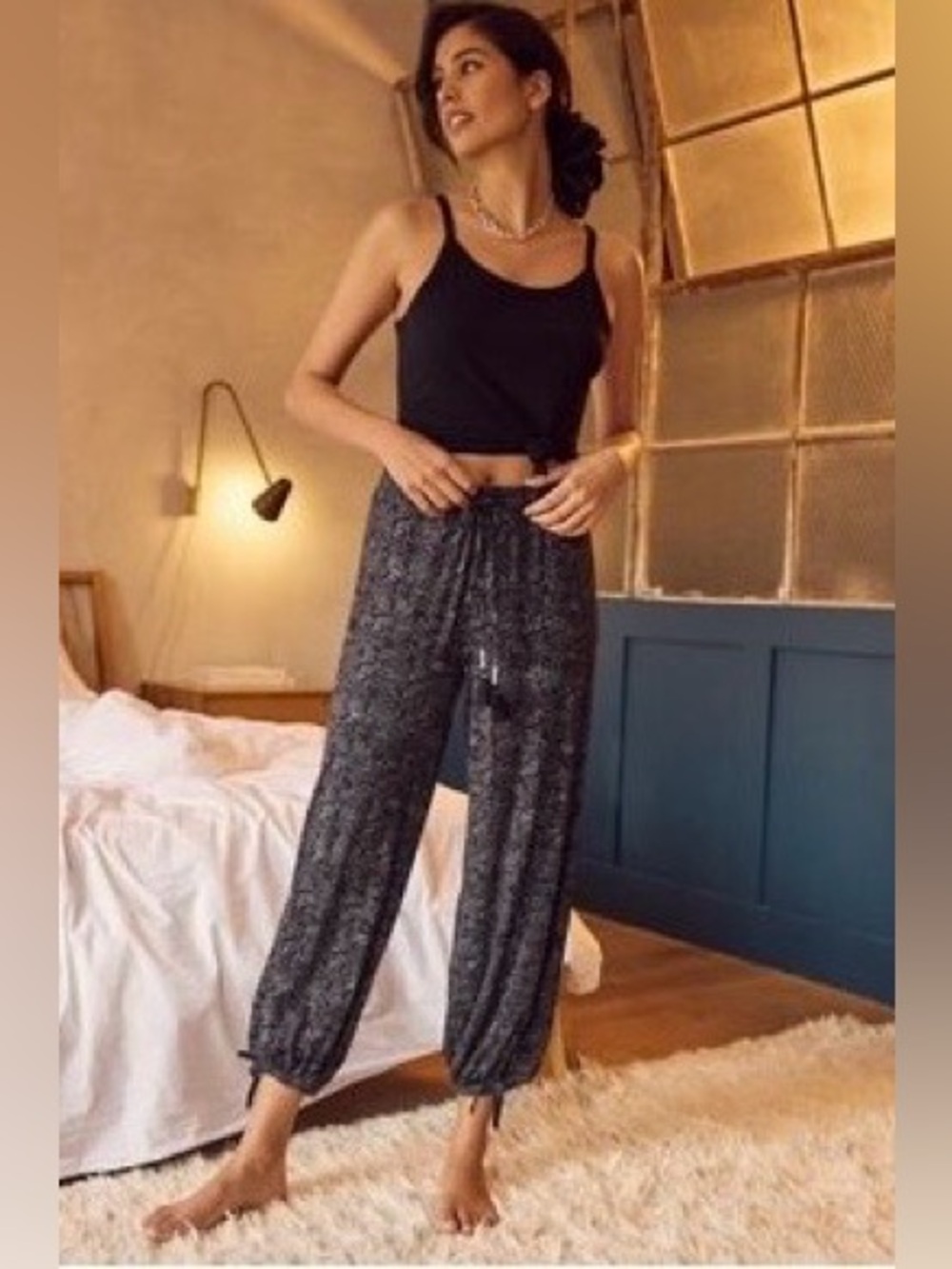 Anthropologie Ankle-Tie Pants